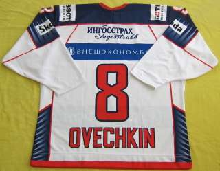 ALEX OVECHKIN Authentic Russian TOP QUALITY Jersey #8/NEW/FREE 