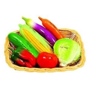  Tycoon Percussion Vegetable Set In Rattan Basket Musical 