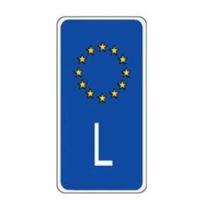  Luxembourg Euroband Sidebar Decal   Bumper Sticker 