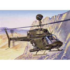  Italeri 1/48 Bell OH 58D Kiowa Helicopter Model Kit Toys & Games