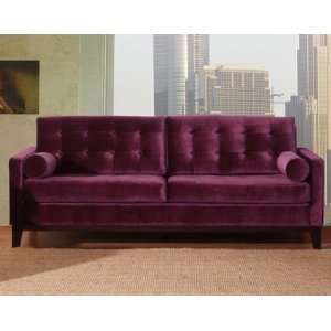  Centennial Purple Velvet Sofa