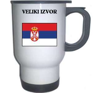  Serbia   VELIKI IZVOR White Stainless Steel Mug 