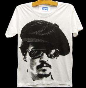 JOHNNY DEPP Movie Star Icon Vintage Rock T Shirt S/M  