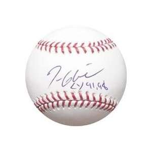  Tom Glavine autographed Baseball inscribed CY 91,98 