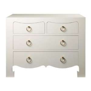 Bungalow 5 Jacqui White Dresser, 4 Drawer