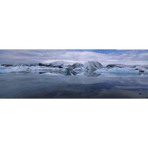  Ice Berg Floating on the Water, Vatnajokull Glacier 