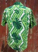   Vintage Label Hawaiian Casual Stan Hicks Aloha Shirt Retro M  