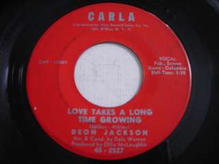 Deon Jackson Love Takes a Long Time Growing / Hush Little Baby 1966 