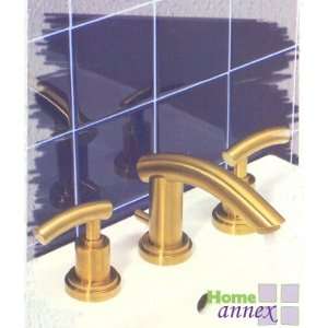   Rubinet Faucets 1ARBHOL Widespread Lavatory Set Aqua: Home Improvement