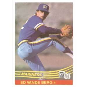  1984 Donruss # 604 Ed VandeBerg Seattle Mariners Baseball 