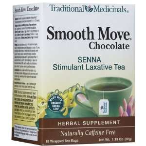  Traditional Medicinals Chocolate Smooth Move Herbal Wrapped Tea 