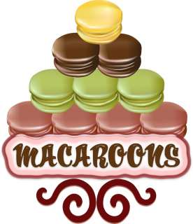   Macaroons Cookie Pastry Bakery Food Vendor Truck Menu Decal 14  