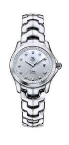   Womens WJF1317.BA0572 Link Diamond Accented Watch: Tag Heuer: Watches