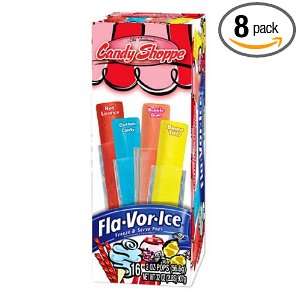 Flavor Ice Candy Shoppe, 16 Count (Pack of 8):  Grocery 