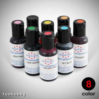 AMERICOLOR AMERIMIST AIRBRUSH FOOD CAKE COLORS 0.7 oz  