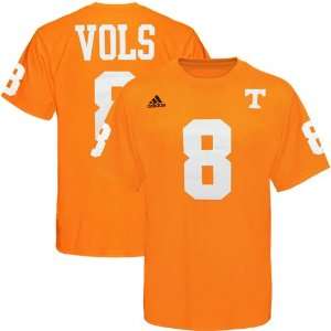  Tennessee Volunteers # 8 Orange NCAA Player T Shirt 