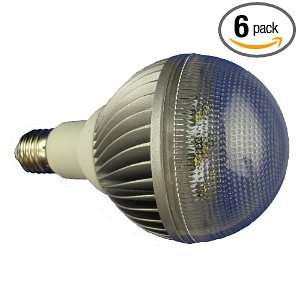    Dimmable High Power 92mm Round 7 LED Bulb, 8 Watt Warm White, 6 Pack