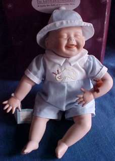 Ashton Drake Tickles Baby Boy Porcelain Doll+Caterpillar Kathy Barry 