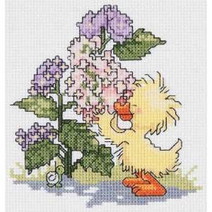  Suzys Zoo Smell The Flowers Mini Counted Cross Stitch Kit 