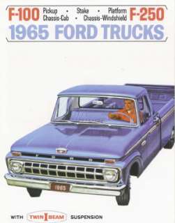 FORD TRUCK 1965 Sales Brochure 65 Pick Up  
