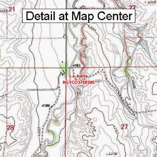 USGS Topographic Quadrangle Map   La Junta, Colorado (Folded 