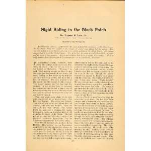  1909 Article Night Riding Black Patch Tobacco War Lyle 