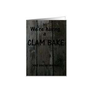 Clam bake invitation Card