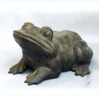 Indonesia) Giant Frog Bronze/Brass Animal Statue 19th Century. Rare 