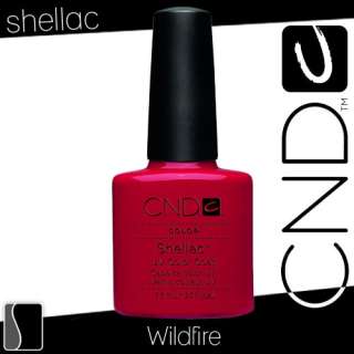 CND Shellac WILDFIRE Gel UV Nail Polish 0.25 oz Manicure Soak Off 