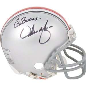 : Urban Meyer Autographed Mini Helmet  Details: Ohio State Buckeyes 