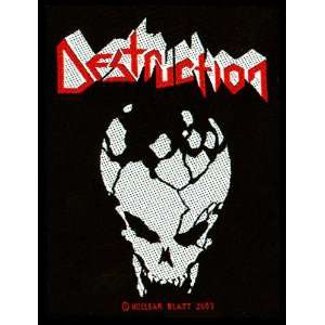  Destruction Skull Thrash Metal Music Band Woven Patch 