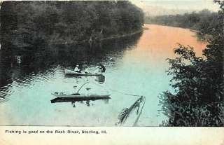 IL STERLING ROCK RIVER FISHING BOATS 1909 R21835  