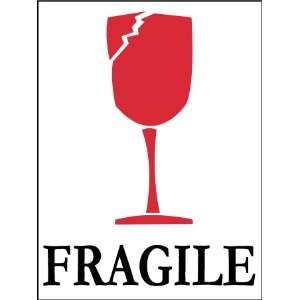  LABELS FRAGILE (GRAPHIC) GLASS