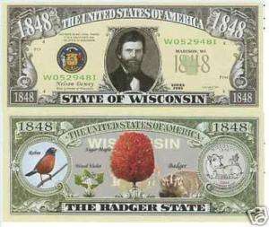 USA Banknote NM 131 Wisconsin State Note unc  