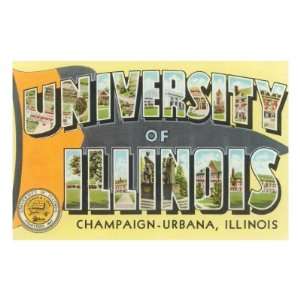  University of Illinois, Champaign Urbana Premium Poster 