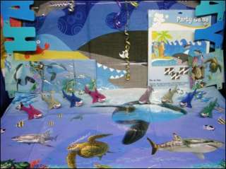 Ocean Adventure Party Decoration Set w Squirting Sharks  