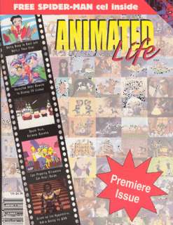 ANIMATED LIFE MAG. FEATURING SPIDER MAN CEL SOUTH PARK  