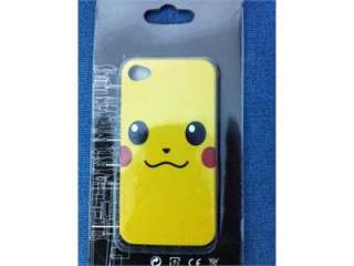 Pokemon Pikachu Skin Hard Yellow Cover Skin Case For Apple iPhone 4 4G 