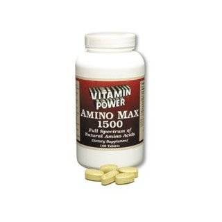 Amino Max 1500, 180 1750mg Tablets per Bottle (5 Pack) by Vitamin 