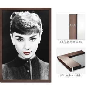    Slate Framed Audrey Hepburn Red Lips Poster Fr4832