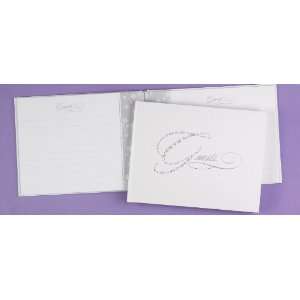  Sparkling Silver Personalized Guest Book 