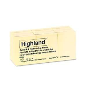  Highland Sticky Note Pads MMM6549YW