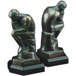 Auguste Rodins famous Thinker Bookends