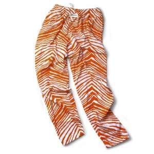  Zubaz Pants Burnt Orange/White Zubaz Zebra Pants Sports 