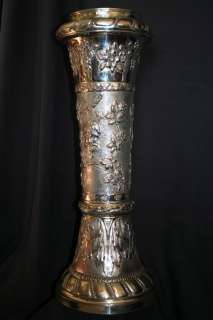 beautiful silverplate antique cane umbrella holder vase this auction 
