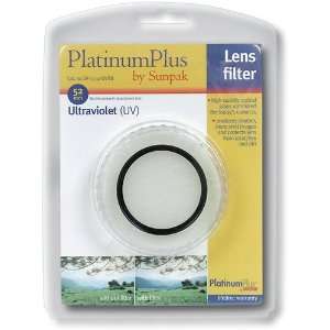  Platinum Plus 52mm Ultraviolet Lens Filter