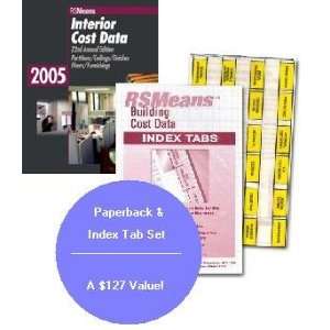 RSMeans Interior Cost Data 2005 Paperback & Index Tab Set 