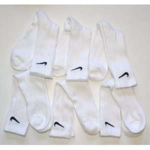   Crew Socks 6 Pack   Men Shoe Size 8 12   White   Made In USA Sports