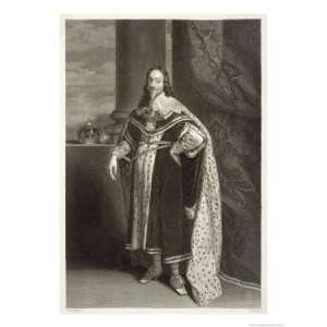 Charles I of England the King in Full Regalia Giclee Poster Print by 