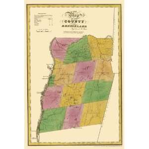  RENSSELAER COUNTY NEW YORK (NY) LANDOWNER MAP 1829